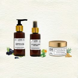 Love Earth: Anti Acne Kit for Oily Acne-Prone Skin - 250gm