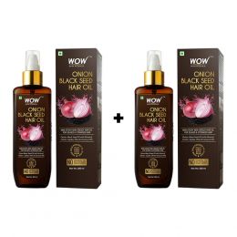 WOW: Onion Black Seed Hair Oil, 200 ml, (Buy 1 Get 1 Free)