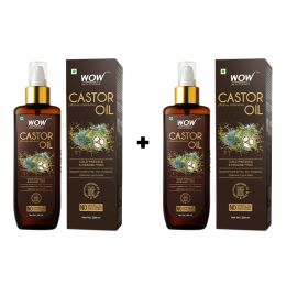 WOW: Castor Oil 200 ml,  (Buy 1 Get 1 Free)