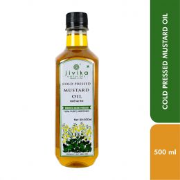 jivika naturals: Mustard Oil (Wood Pressed/Cold Pressed) - 500 ml
