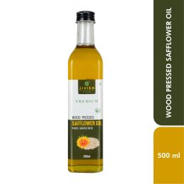 jivika naturals: Cold Pressed Safflower Oil (Glass Bottle) - 500 ml