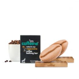 mCaffeine: Cappuccino Coffee Bathing Bar Soap - 100gm
