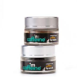 mCaffeine: Quick Coffee Sip Duo - Reduce Pigmentation with Lip Scrub & Balm