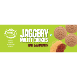 Early Foods: Ragi & Amaranth Jaggery Cookies - 150 gm