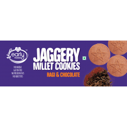 Early Foods: Ragi and Choco Jaggery Cookies - 150 gm