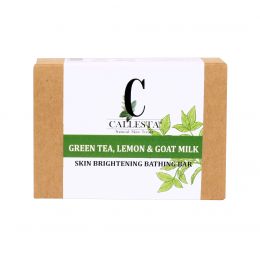 Callesta: Green Tea Lemon and Goat Milk Soap - 100gm