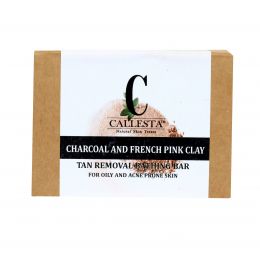 Callesta: Acne Control - Charcoal and Pink Clay Soap - 100gm