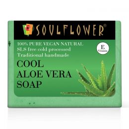 Soulflower: Cool Aloe Vera Soap - 150g
