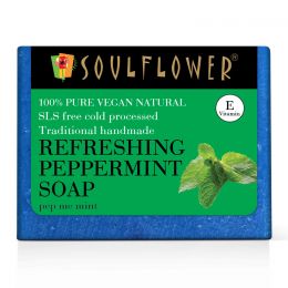 Soulflower: Refreshing Peppermint Soap - 150g