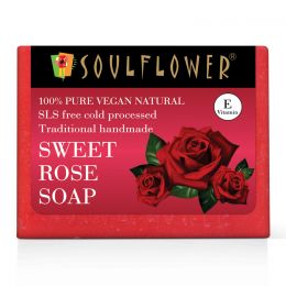 Soulflower: Sweet Rose Soap - 150g