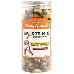 Nutty Gritties: Nutty Gritties Sports Mixed Nuts and Dry Fruit - Roasted Almonds, Cashews, Pistachios, Dried Blueberries, Cranberries and Raisins, Healthy Snack for all - 550g