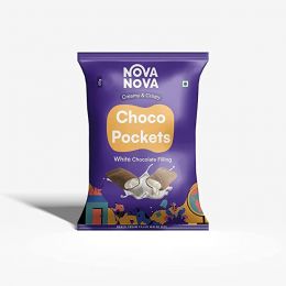 Nova Nova: Choco Pockets - White Chocolate - Pack of 6 - 50 gm each