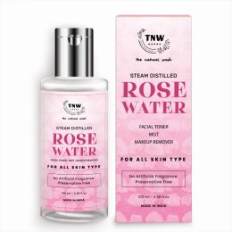 TNW - The Natural Wash: Distilled Pure Rose Water (Free From Artificial Fragrance & Alcohol) - 100ml