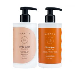 Arata: Natural Bath Essentials with Cleansing Shampoo & Body Wash