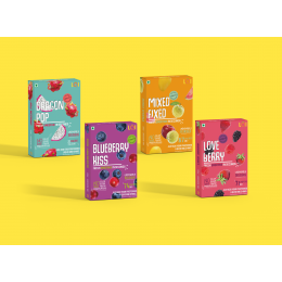 LQI: Loveberry,Blueberry, Mixed Fixed, Dragon Pop Smoothie - Pack of 4 - 600 gm