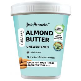 Jus Amazin: Creamy Almond Butter - Unsweetened - 1 kg