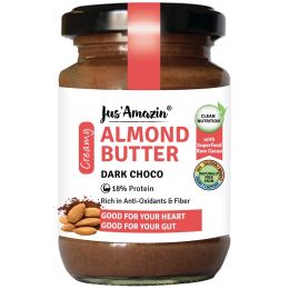 Jus Amazin: Creamy Almond Butter - Dark Chocolate - 125 gm