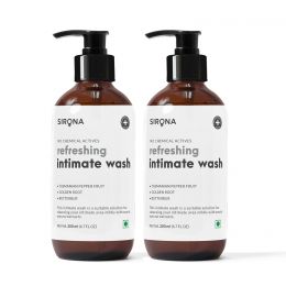 Sirona: Natural pH balanced Intimate Wash with 5 Magical Herbs - 200 ml (Pack of 2)