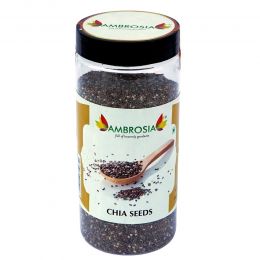 Ambrosia: Raw Unroasted Chia Seeds - 250 g