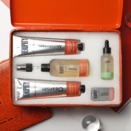 Beauprty: Full face care kit for oily & anti-acne skin (Includes cleanser, toner, moisturizer, acne-clarifying gel & hydrating lip mask) - Set of 5