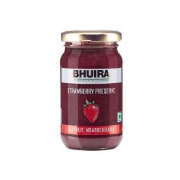 Bhuira: Sugar Free All Natural Jam Strawberry Preserve - 240 gm