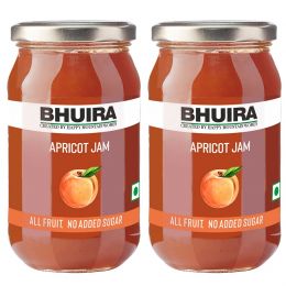 Bhuira: Sugar Free All Natural Jam Apricot - Pack of 2 - 240 gm each