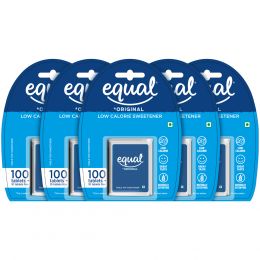 equal : Original Low Calorie Sweetener - Pack of 5 (110 Tablets Each)