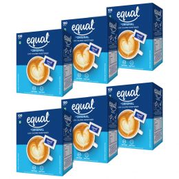 equal : Original Low Calorie Sweetener - Pack of 6 (100 Sachets Each)