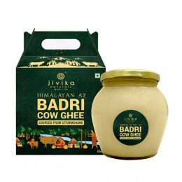 jivika naturals: Premium A2 Badri Cow Ghee (Glass Bottle) - 500 ml