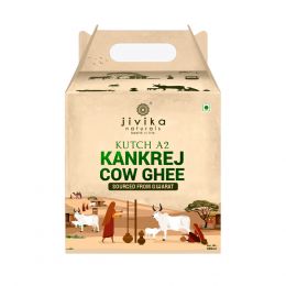 jivika naturals: Premium A2 Kankrej Cow Ghee (Glass Bottle) - 500 ml