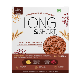 Long & Short: Plant Power Protien Pasta Red Kidney Bean Penne - 250gm