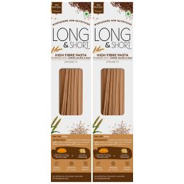 Long & Short: Spaghetti High Fibre Multigrain Pasta - Pack of 2 (250gm Each)