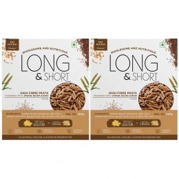 Long & Short: Penne High Fibre Multigrain Pasta - Pack of 2 (250gm Each)