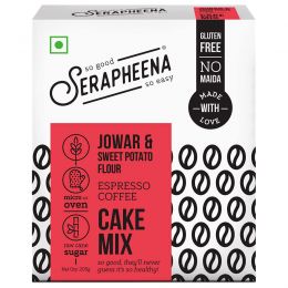 Serapheena: Espresso Coffee Jowar and Sweet Potato Flour Cake Mix - 205gm