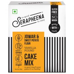 Serapheena: Vanilla Pound Jowar and Sweet Potato Flour Cake Mix - 185gm