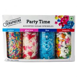 Serapheena: Party Time Sugar Sprinkles for Cakes & Cupcakes Decoration - 100gm