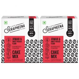 Serapheena: Espresso Coffee Jowar and Sweet Potato Flour Cake Mix - Pack of 2 (205gm Each)