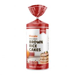 Pintola: Organic Wholegrain Brown Rice Cakes Multigrain Unsalted - 125gm