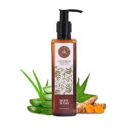 Luxuriate : Neem Turmeric Aloe Vera Body Wash for Purification of Skin for Men and Women-200 ml