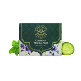Luxuriate : Cucumber and Menthol Soap Bar for Freshness for Men and Women - 125 gm