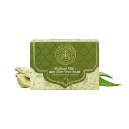 Luxuriate : Multani Mitti and Aloe Vera Exfoliating for Acne-Free Skin Soap for Men and Women - 125 gm