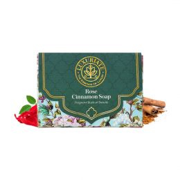 Luxuriate: Rose - Cinnamon Fragrance Buds of Beauty Soap Bar for Men and Women- 125 ml