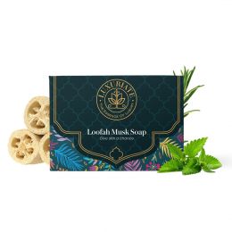 Luxuriate : Loofa Mask Soap for Unisex - 125gm