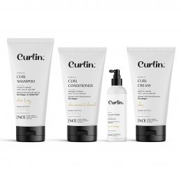 Curlin: Curlin Shampoo + Conditioner + Curl Cream + Scalp tonic - Curl Buddy Kit