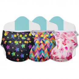 Superbottoms: Cloth Diapers for babies - Cloth Diaper Combo Pack of 3 Freesize UNO- New Version, Reusable