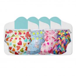 Superbottoms: Cloth Diapers for babies - Cloth Diaper Combo Pack of 4 Freesize UNO- New Version, Reusable