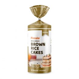 Pintola: Organic Wholegrain Brown Rice Cakes - Unsalted - 125gm