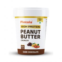 Pintola: High Protein Peanut Butter Dark Chocolate Crunchy - 510gm