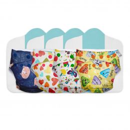 Superbottoms: Cloth Diapers for babies - Cloth Diaper Combo Pack of 4 Freesize UNO- New Version, Reusable