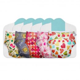 Superbottoms: Cloth Diapers for babies - Cloth Diaper Combo Pack of 5 Freesize UNO- New Version, Reusable